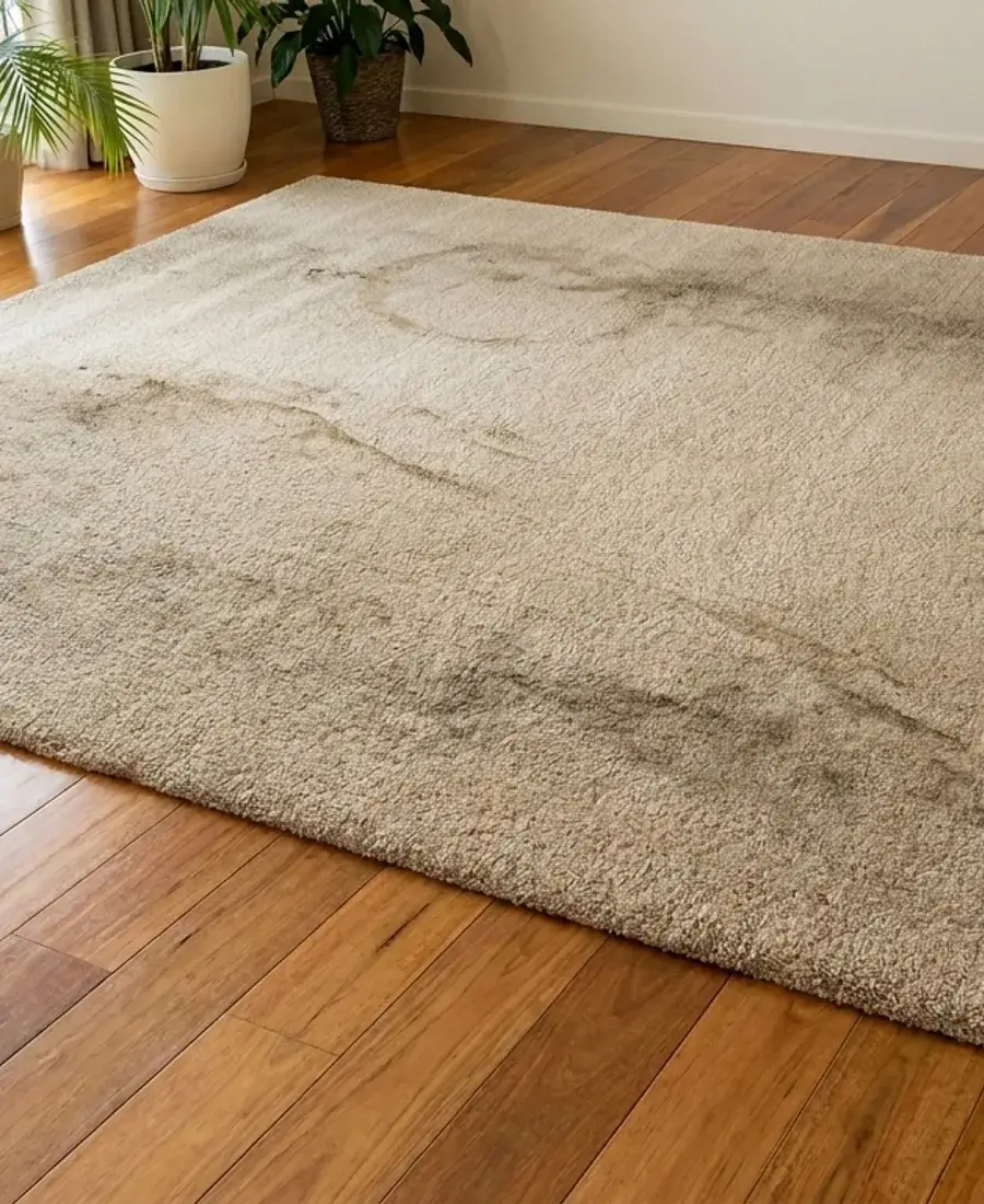 Tapete antes da higienização